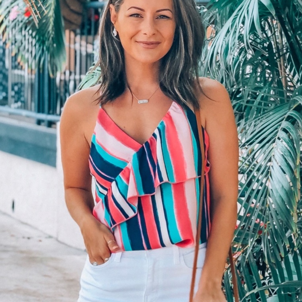 Color Block Tank Top